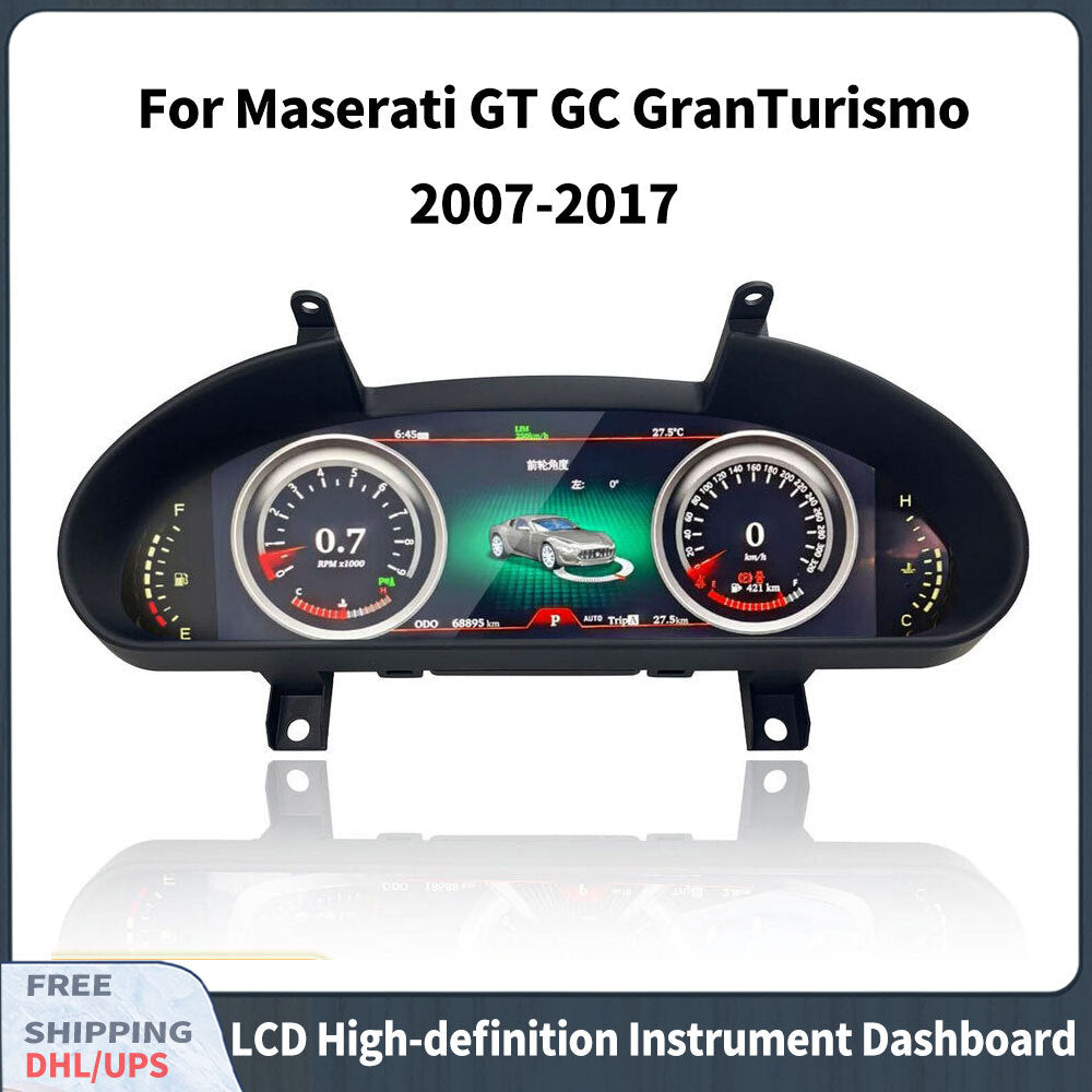 for Maserati GT GC GranTurismo 2007-17 LCD Digital Instrument Panel Speedometer Q