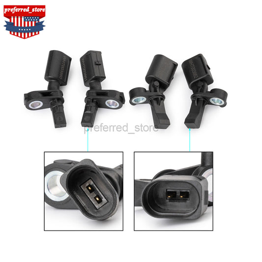 4-pack of ABS sensors for VW Polo 2017 GTI 1.8L (WHT003858 WHT003859 WHT003863-)