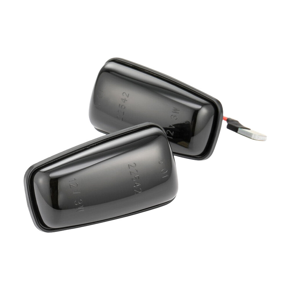 Pair LED Side Marker Indicator Light Repeater Black For Berlingo Partner 106 806 Q