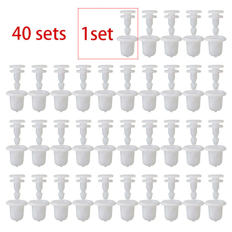 40x Wheel Arch Fender Flare Liner Clips Fit For Frontier Pathfinder Navara