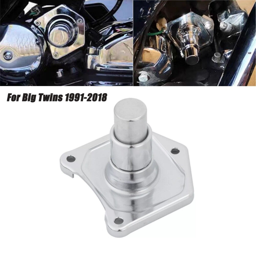 CNC Solenoid Cover Push Button Starter for Harley Sportster Dyna Twin Cam EVO
