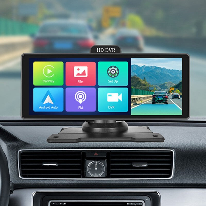 10.26 Wireless Dash Cam, GPS Navigation, HD Touchscreen, Front and rear cameras v