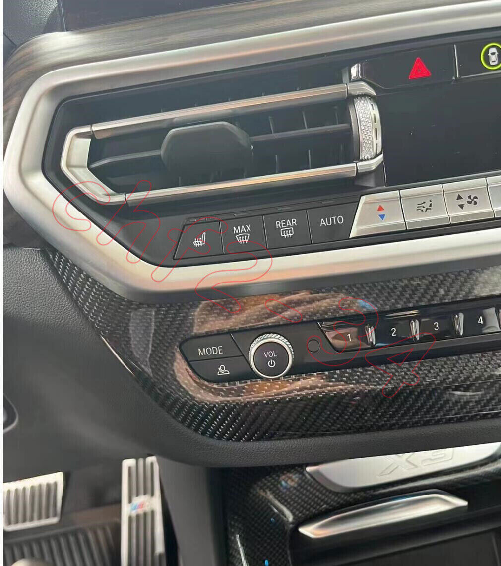 Dry Carbon Center console Volume adjustment Trim For X3 X3M X4 X4M 2023 B n