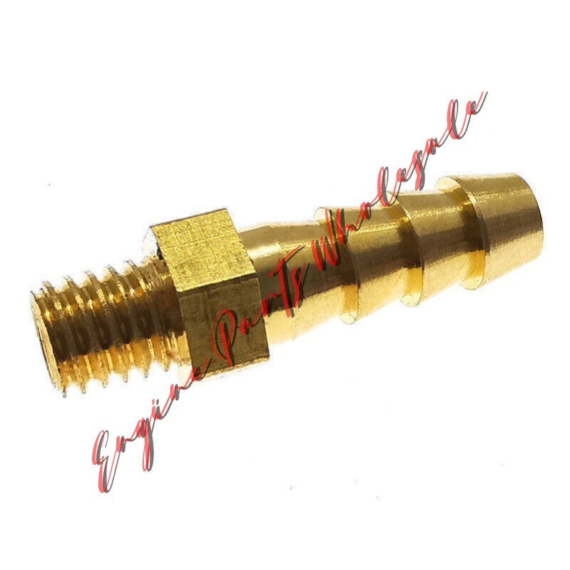 4pcs M5x0.8 to 5mm 3/16 Metric Male Thread Hose Barb Fitting Adapter Connector Q