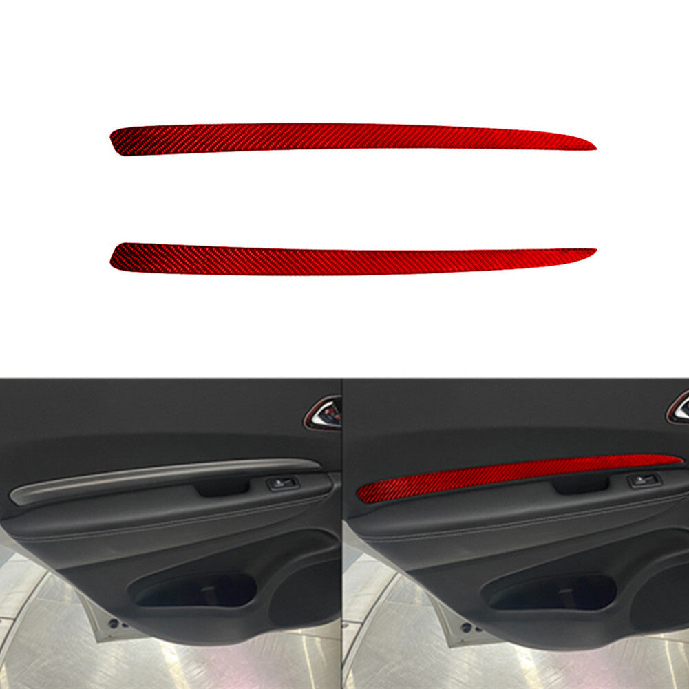 Red Carbon Fiber Headlight Switch Trim for Land Rover Discovery Sport 2015-2019 v