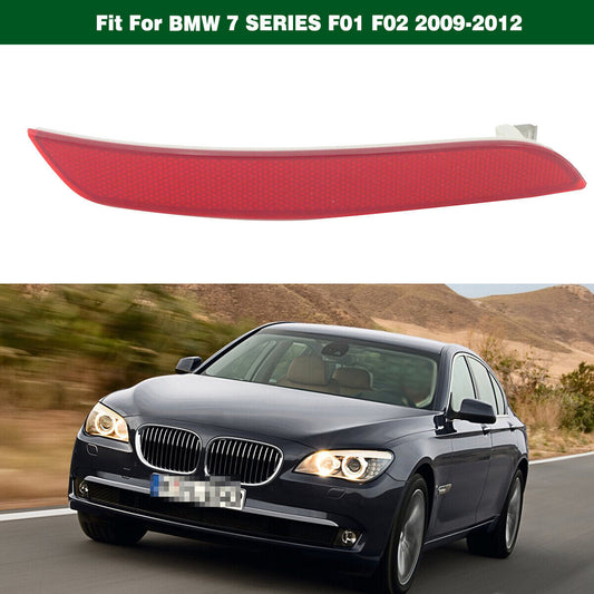 1Pcs Bumper Left Reflector Light 63147182191 for BMW 7-Series F01 F02 2009-2012 Q