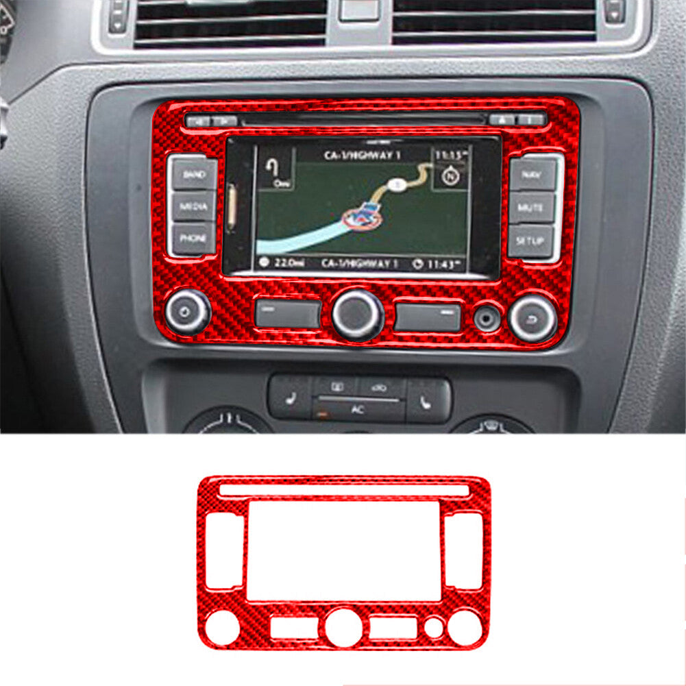 10x/Set Interior Decor Trim Cover Carbon Fiber for Honda for Civic Coupe 2013-2015 v