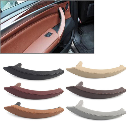 for BMW X5 E70 2007-2013 E71/E72 X6 Door Trim Pull Handle Left Side Real Leather
