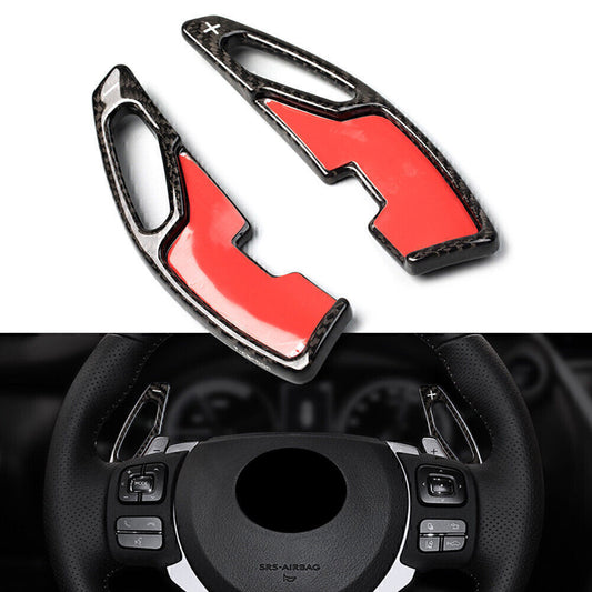 2X Carbon Fiber Steering Wheel Shift Paddle for Lexus IS NX RX GS Black