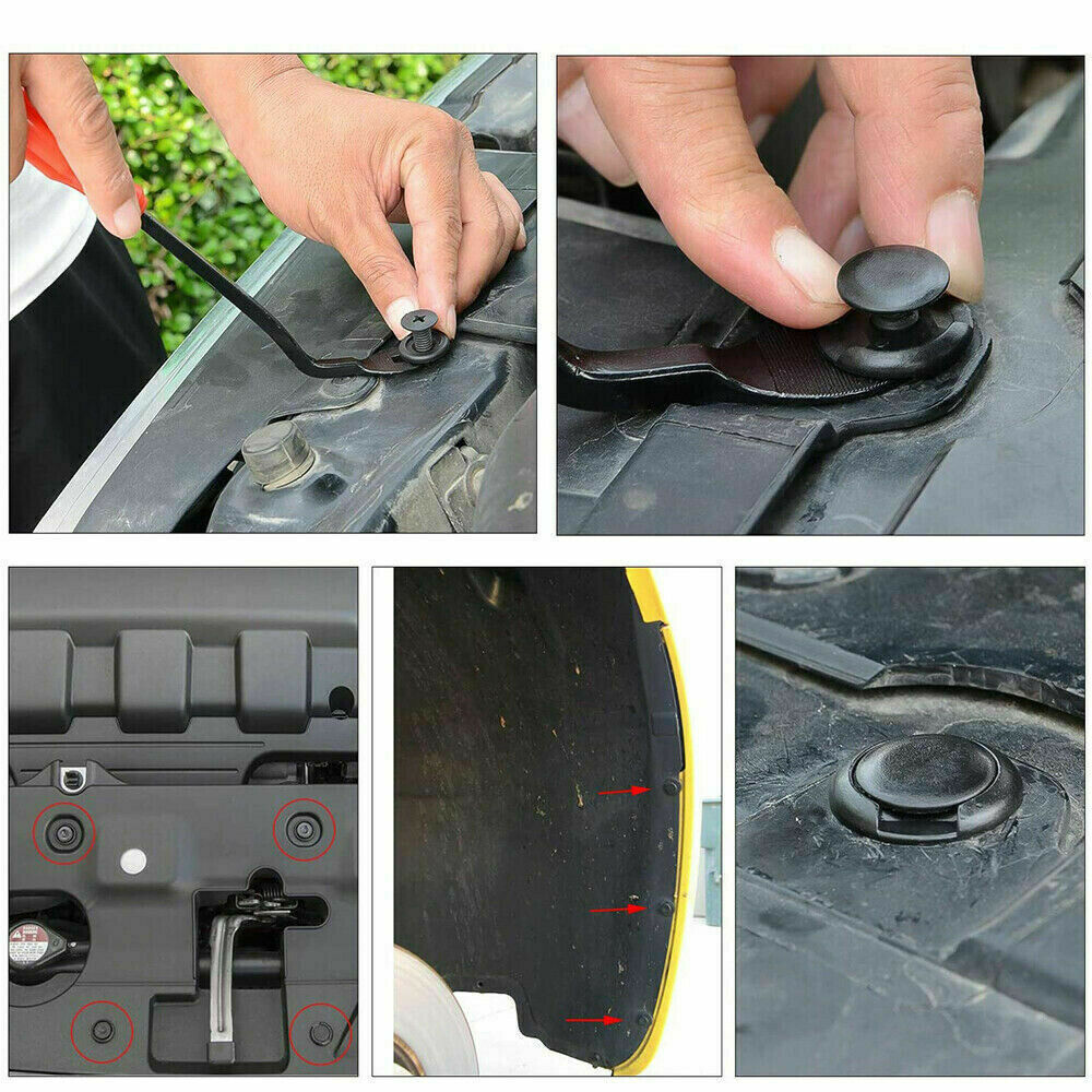 500Pcs Mixed Auto Car Fastener Clip Bumper Fender Trim Plastic Rivet Auto Clips