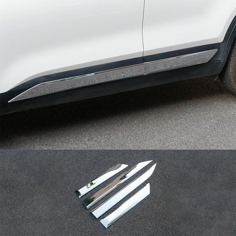 for Kia Seltos 2020-2023 Chrome Body Side Door Molding Cover Trim Panel Guard 4*