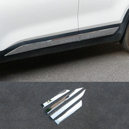 for Kia Seltos 2020-2023 Chrome Body Side Door Molding Cover Trim Panel Guard 4*