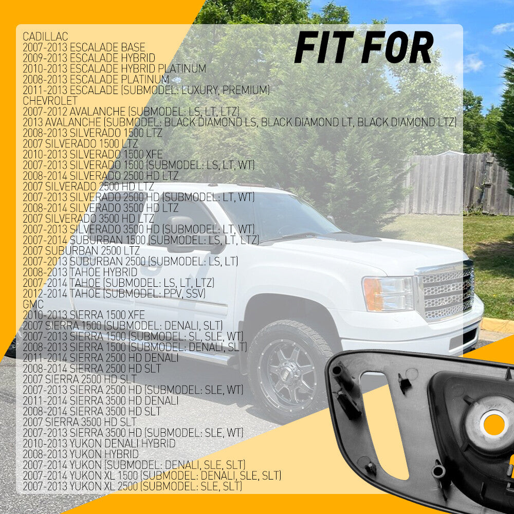 for Chevrolet Avalanche interior door handles, front driver/passenger side, 2007-2013