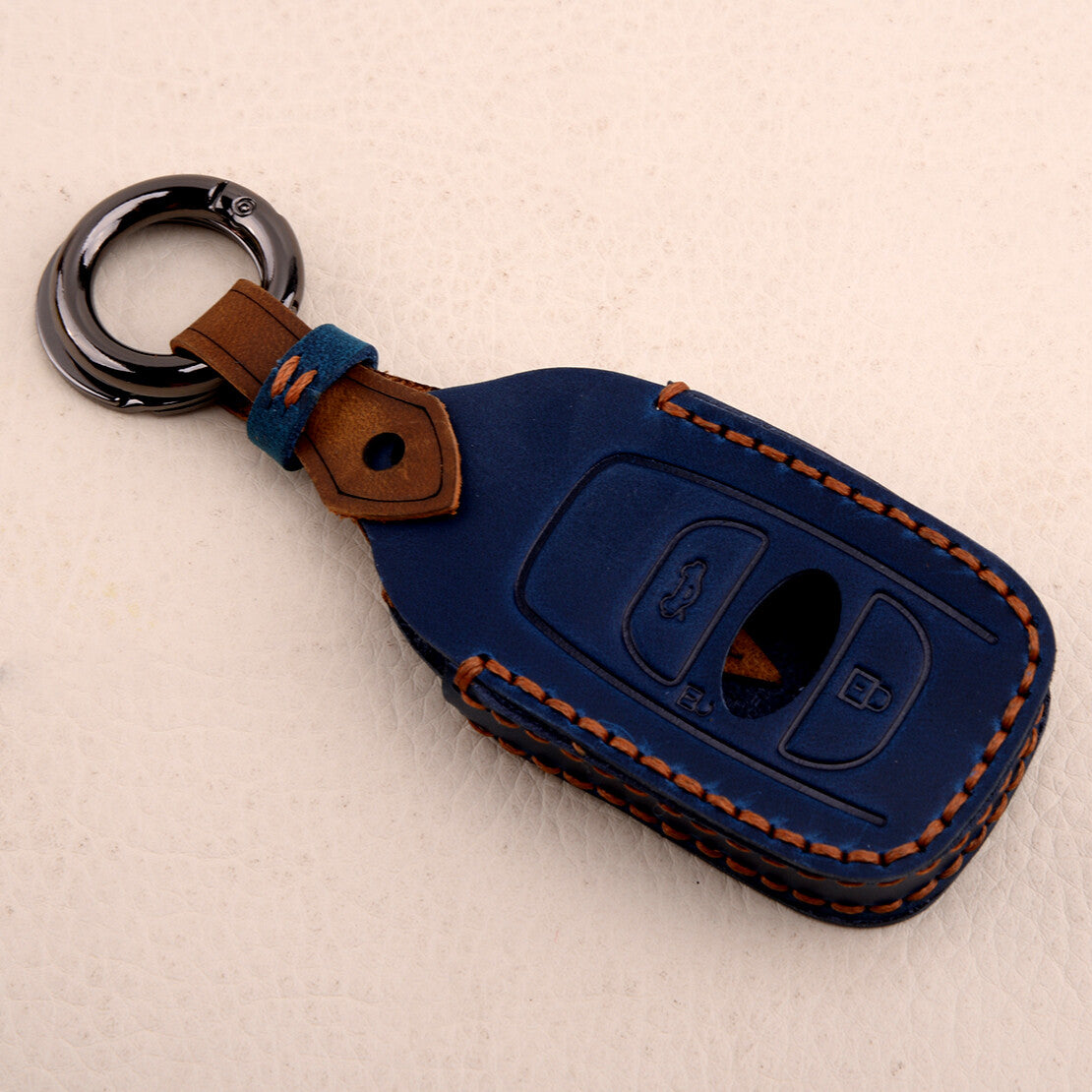 Leather Car Key Fob Case Cover Holder Fit for for Subaru BRZ Forester Impreza WRX v