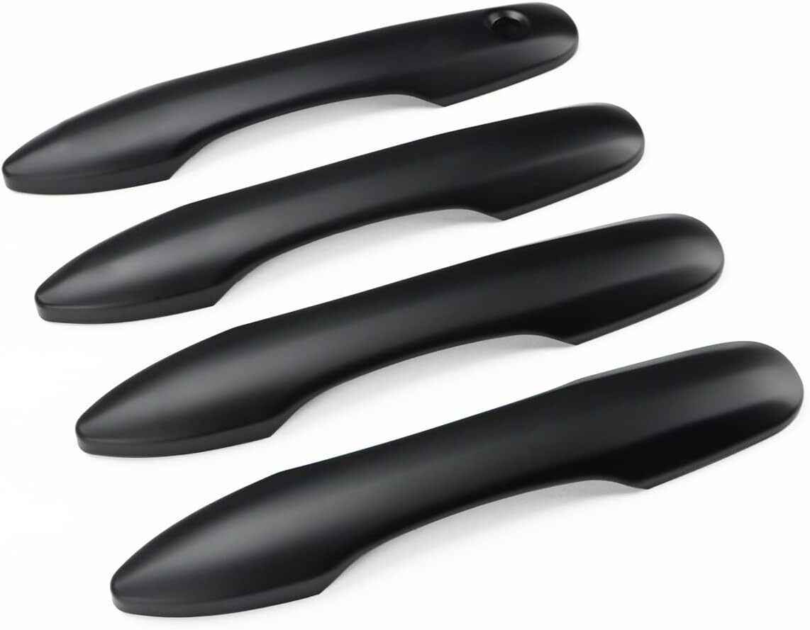 Door Handle Cover No for Smart Key Holes Matte Black For 2018-2022 for Toyota for Camry