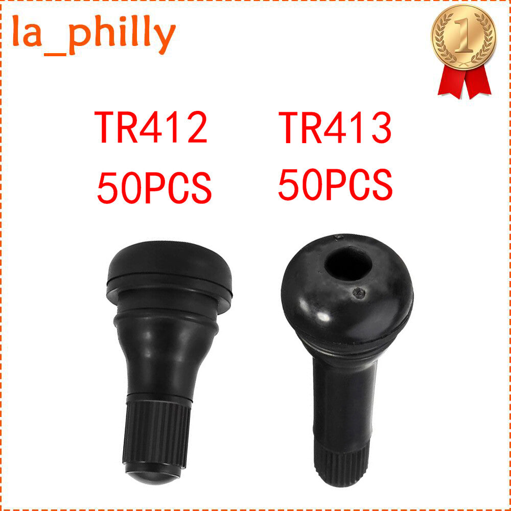 100Pcs Tubeless Tire Rubber Valve Stem Fit For Lawn Mower Garden Tractor ATV Q