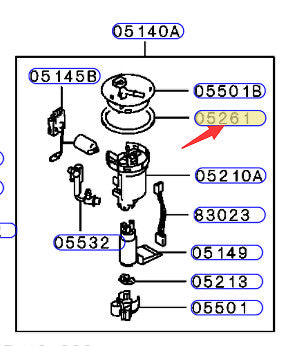 Fuel Tank Pump Gasket fits for Mitsubishi OUTLANDER LANCER GALANT ENDEAVOR ECLIPSE