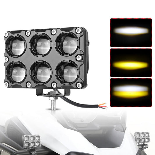 1X 24W Yellow White LED Work Light Bar Fog Driving Lamp Spot Pods Truck SUV ATV