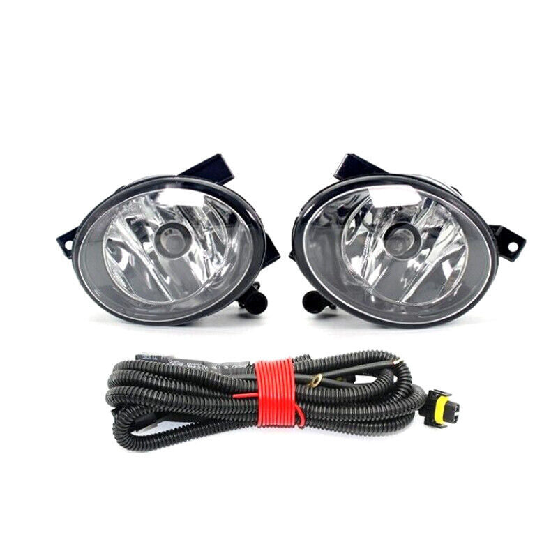 for VW for Tiguan 2012 2013 2014-2017 Front Clean Lens Fog Light Lamp+Grille+Wire