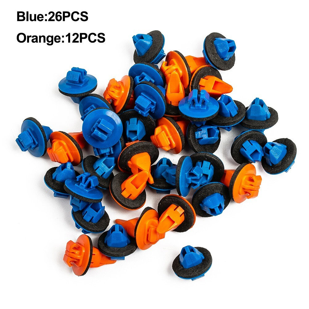 Retainer Clips Auto Fender Flare 75495-35010 75397-35010 Blue+Orange Practical
