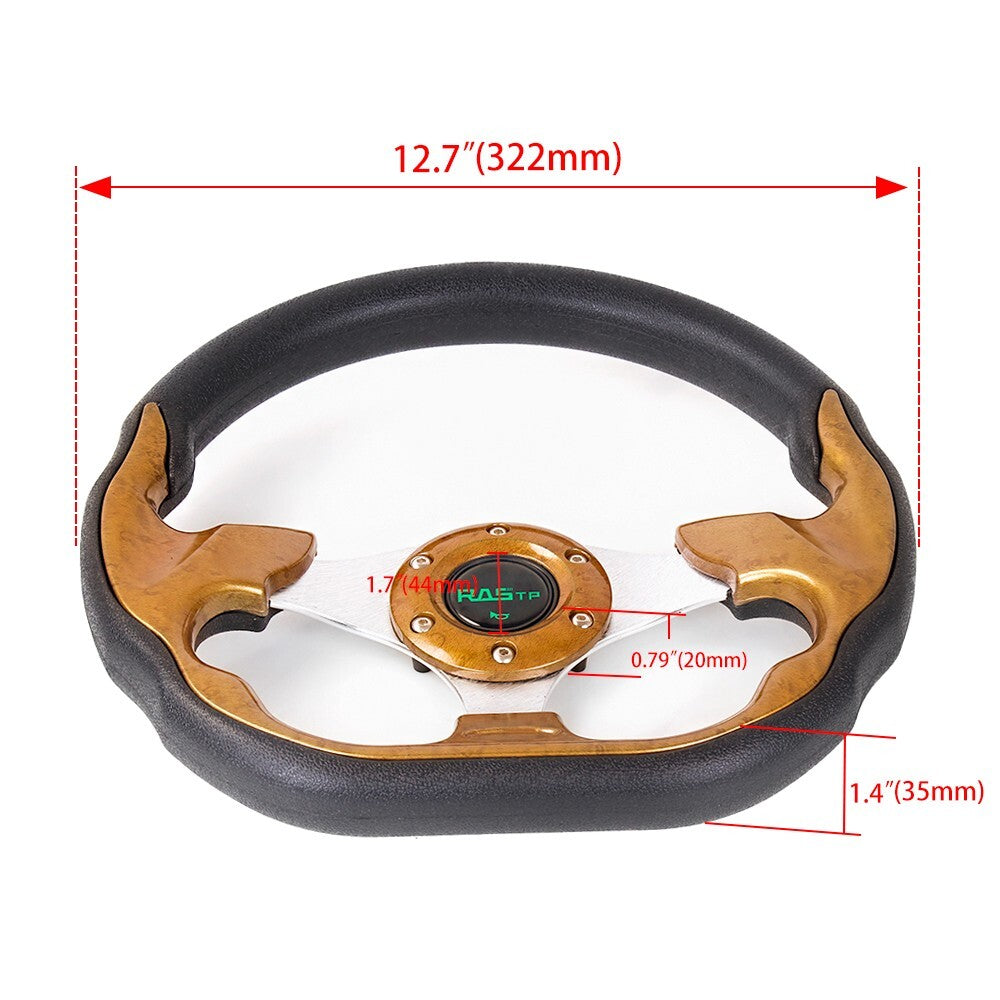 New 12.5 for Golf Cart Steering Wheel Accessories+Silver Adapter For Club car for DS