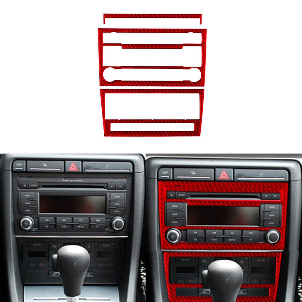 Red Carbon Fiber Interior Full Sets Cover Trim Kit For Ranger 2019-2022 v