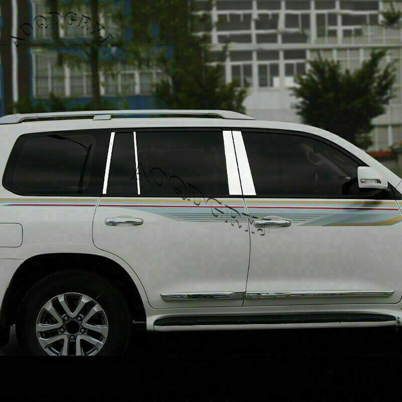 CHROME Window Pillar Panel for Land Cruiser LC200 FJ200 2008-2021 Car Cover Trim