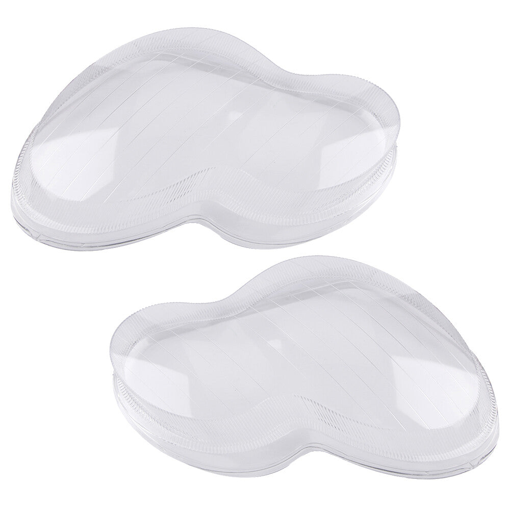A pair of headlight lens plastic housing protective covers (L+R) suitable for Mercedes-Benz W203 C-Class 01-07