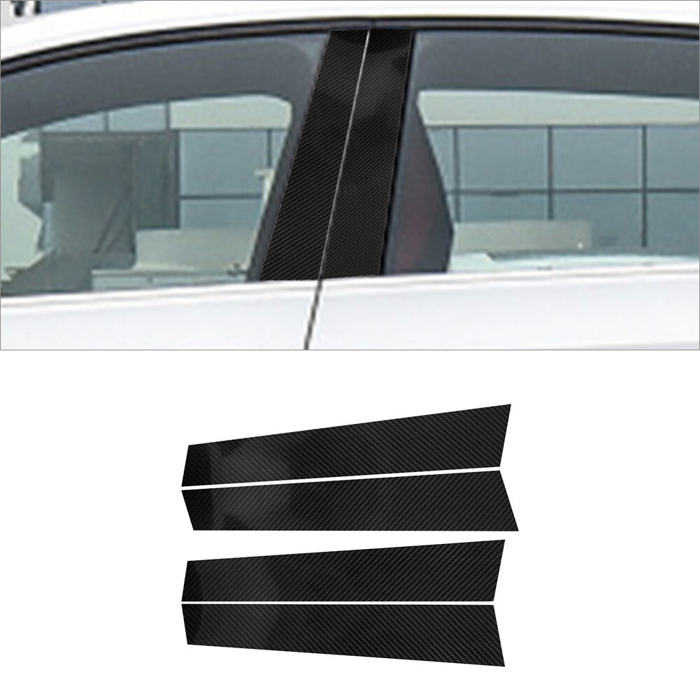 Carbon Fiber 4 Door Handle Frame Interior Cover Trim for VW for Passat 2006-2010 v