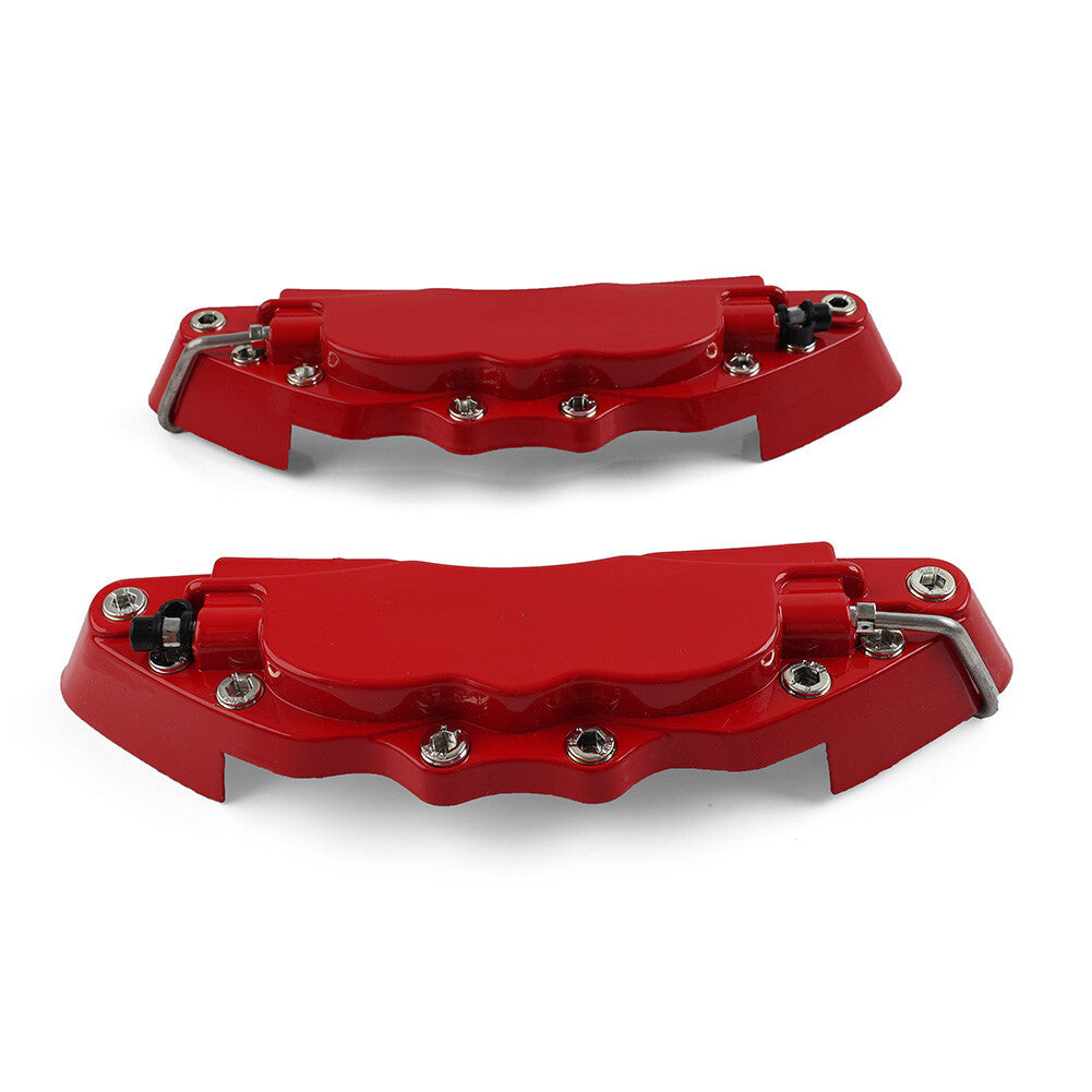 2x Universal Medium Size Metal Style Car Auto Disc Brake Caliper Covers Set Kit Q