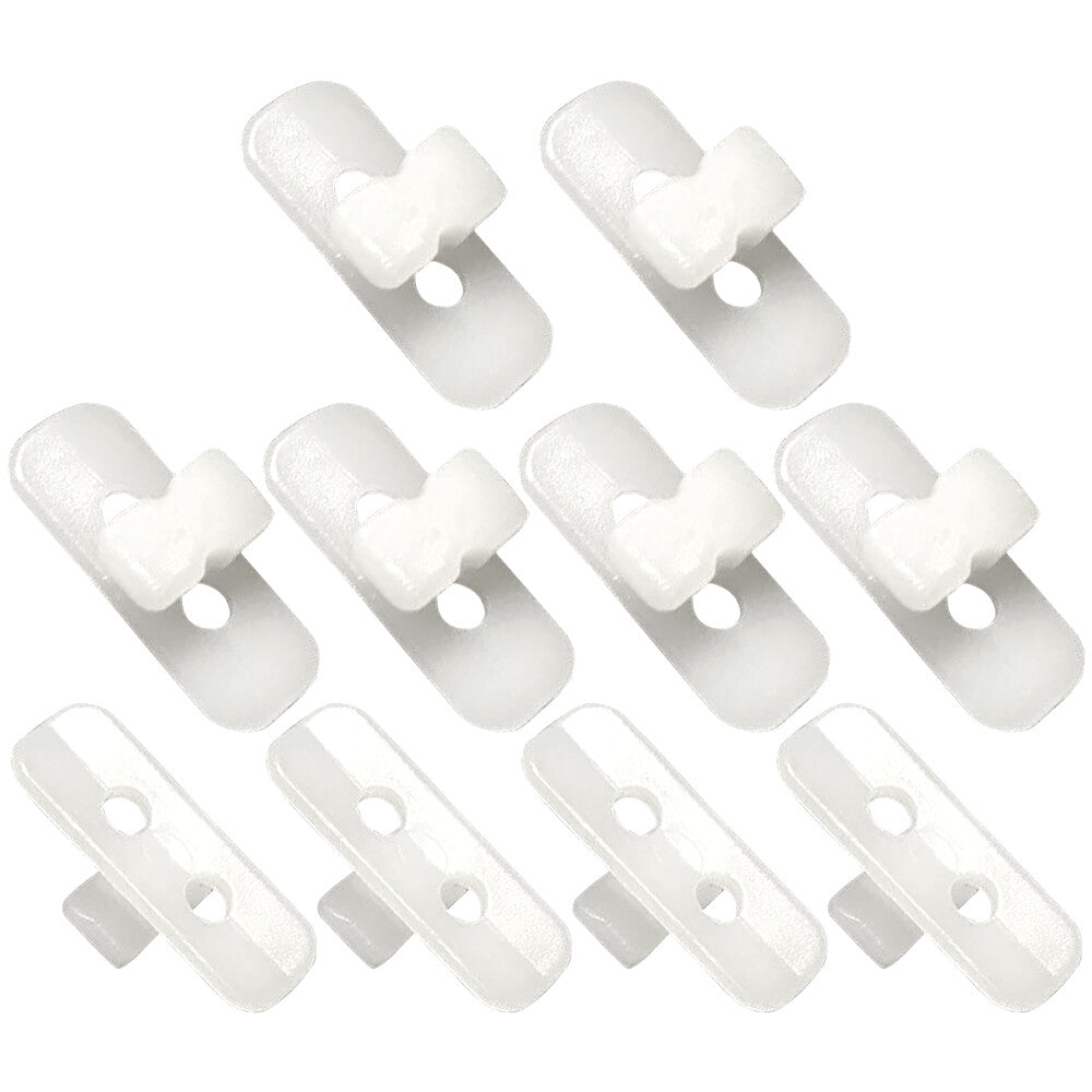 10Pcs For W124 S124 C124 E-Class 1985-1995 Body Moulding Trim Clip Clamp White