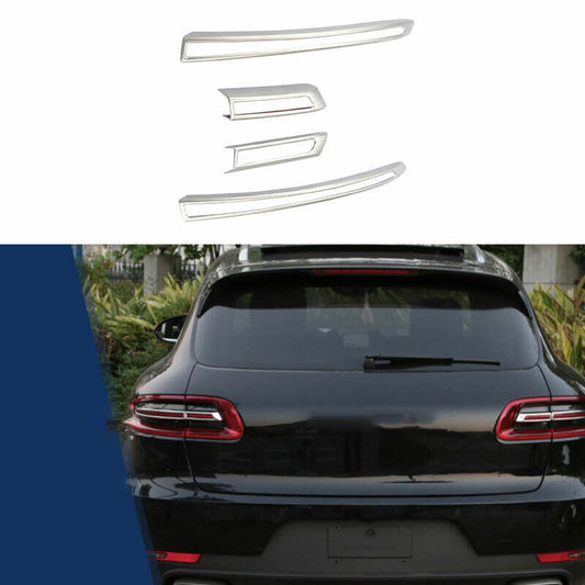 for Porsche Macan 2015-2018 Chrome Taillight Rear Light Lamp Frame Cover Decorat