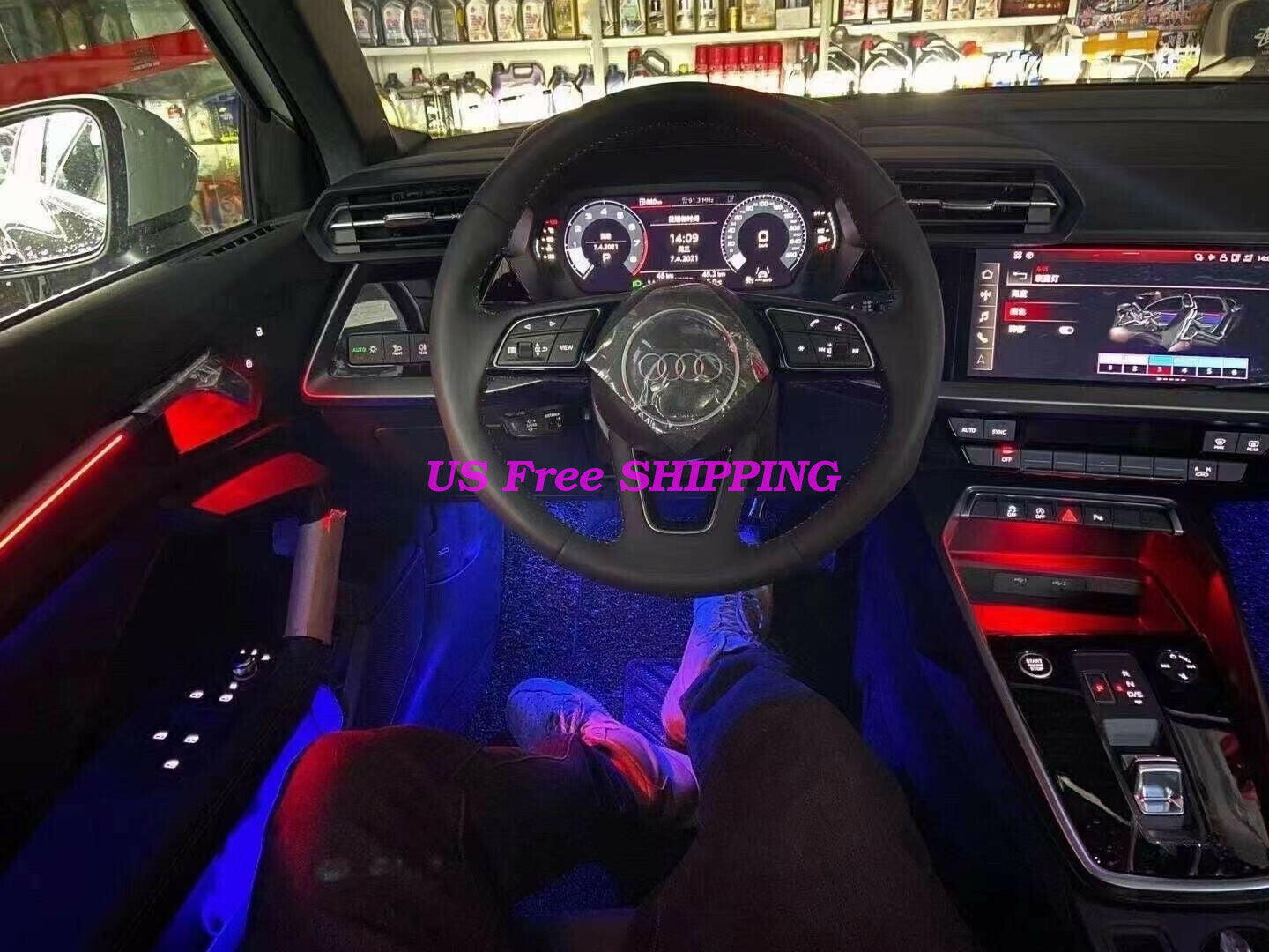 30 color Illuminated Retrofit LED ambient light for Audi A3 S3 RS3 8Y 2021 up