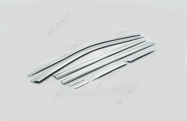for VW for Tiguan 2018-2021 Chrome Window Wind Visors Sun Rain Guard Vent Deflectors