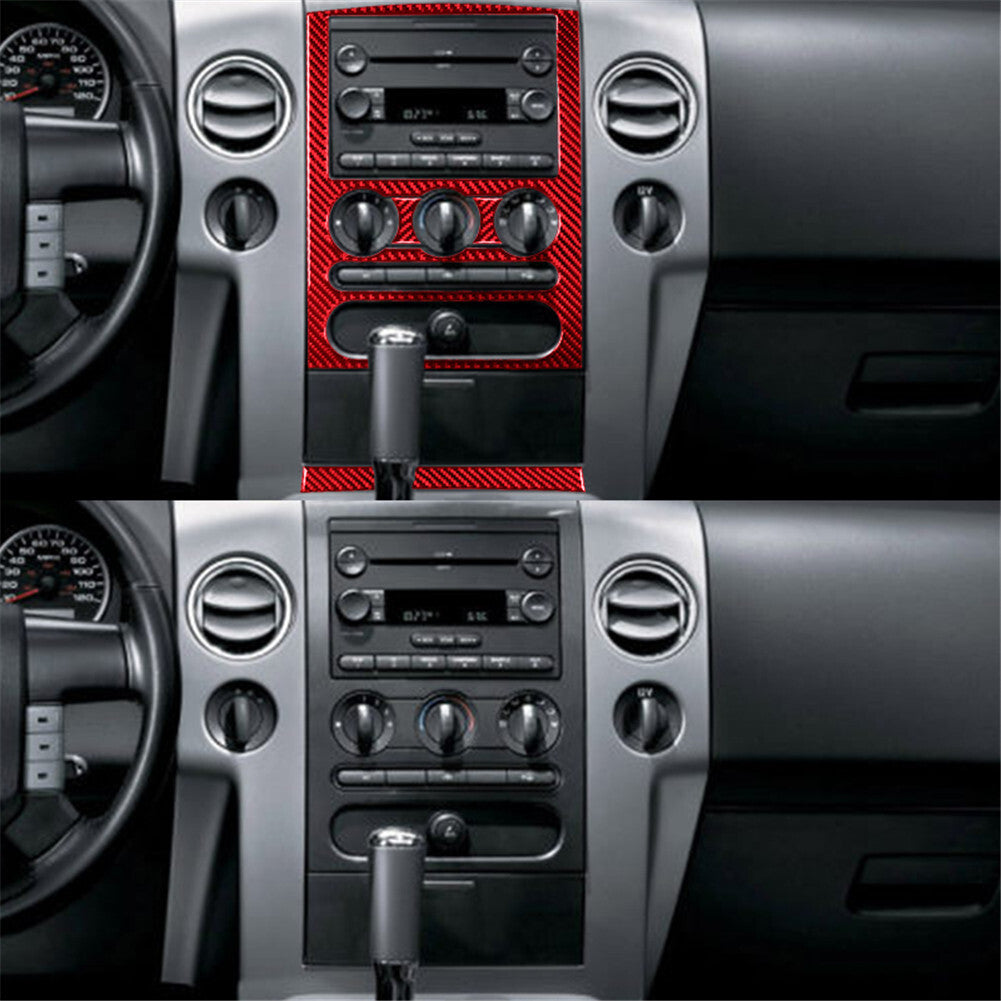 9Pc Carbon Fiber CD Control Panel Cover Trim For 6 F12 F13 2011-2018 v