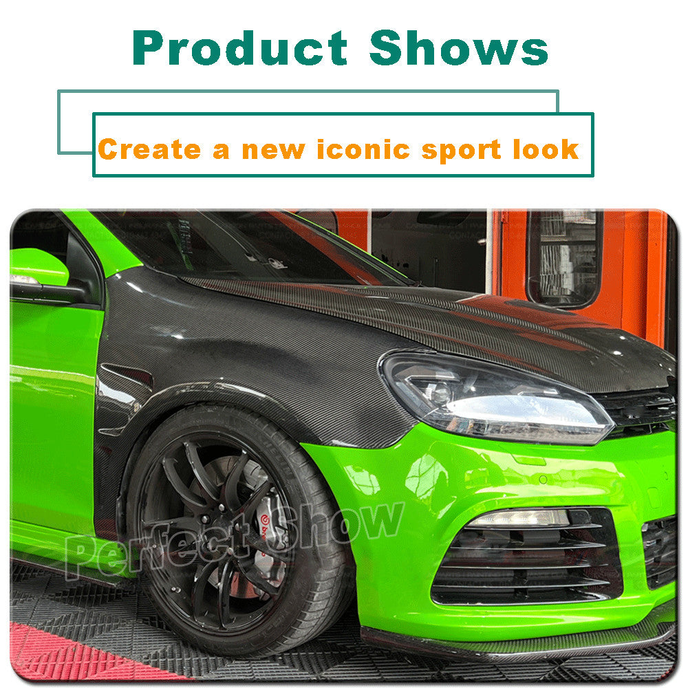 for Volkswagen for VW for Golf MK6 GTI REAL CARBON Side Exterior Side Fender Vent Trims