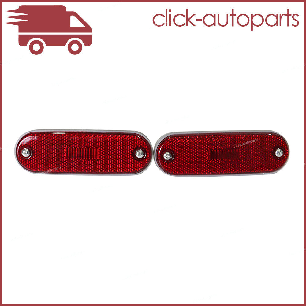 Pair Rear Bumper Reflector w/Light Bulb Left+Right For 1996-2000 for Toyota RAV-4