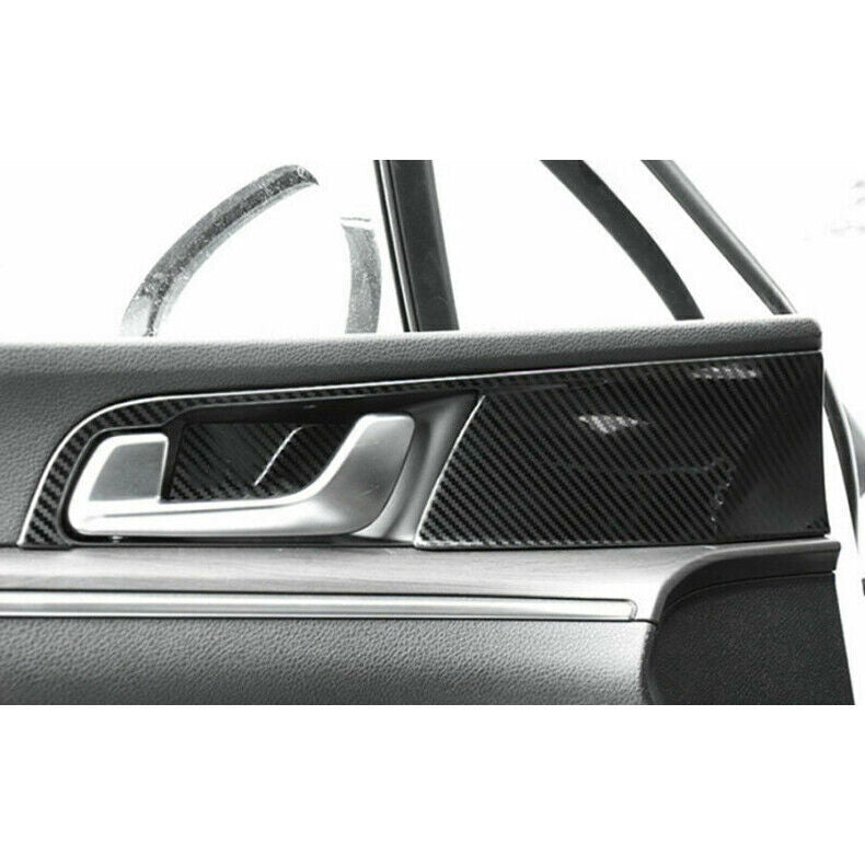 Carbon Texture for Cadillac CT5 2020-2023 2pcs Headlight Button Frame Trim ABS- v