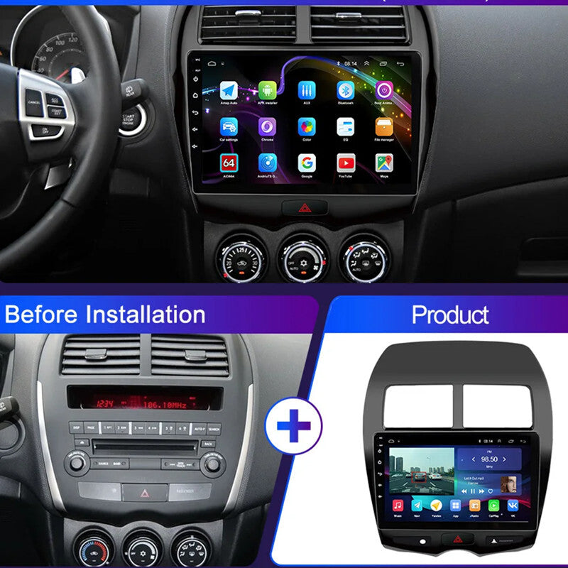 Car 9in Android Radio Multimedia Video Player GPS Navi For 10-16 for Mitsubishi ASX