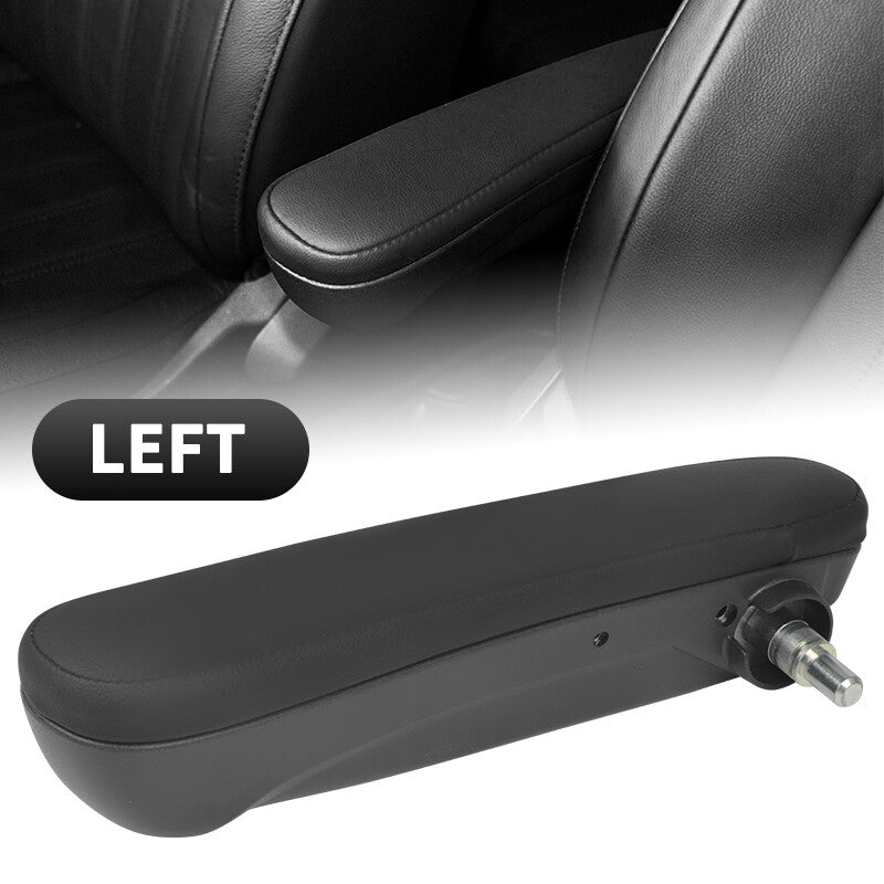 Black PU front for seat armrest on the port side for Fiat 500 for Abarth 2016 2017 2019 Q