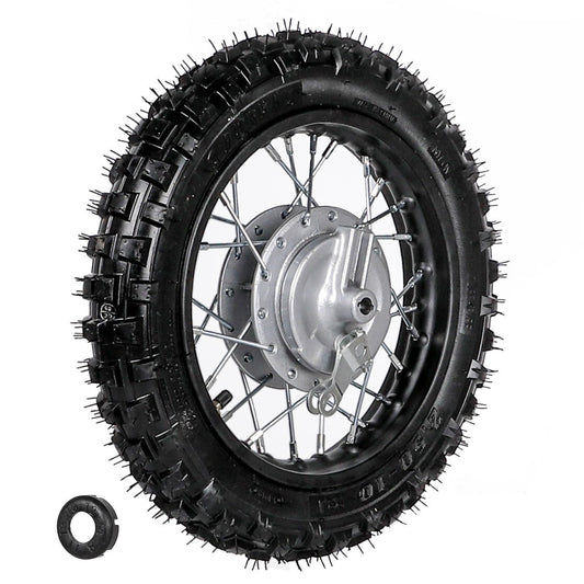 10-inch front wheel, tire, rim, hub, CRF50, PW50, TTR50, SSR, 70cc, 110cc cooler, off-road bicycle
