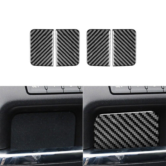 2X Red Carbon Fiber Door Switch Inner Frame Cover Trim For Ranger 2019-2022 v