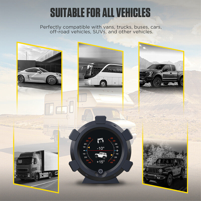 Car OBD Multifunctional Instrument Cluster HUD Head-Up Display Speedometer Intelligent Inclinometer n