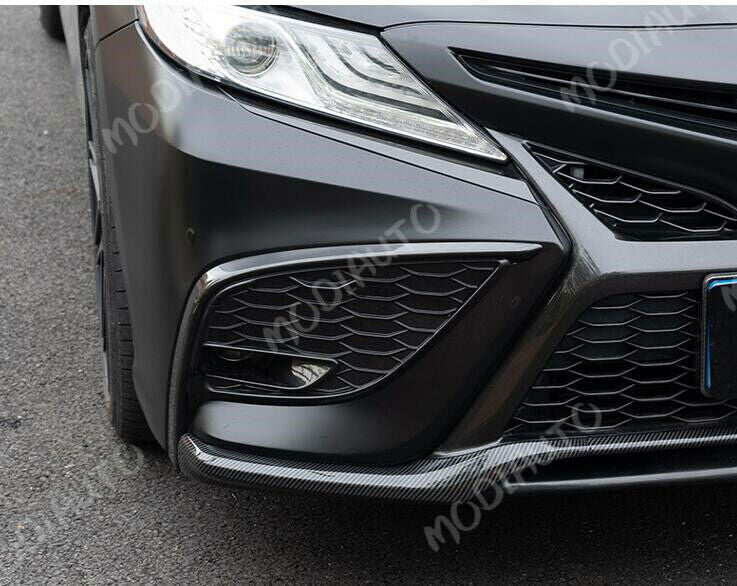 Carbon ABS Front Bumper Bottom Bezel Trim Cover For 21-2023 for Toyota for Camry SE/XSE