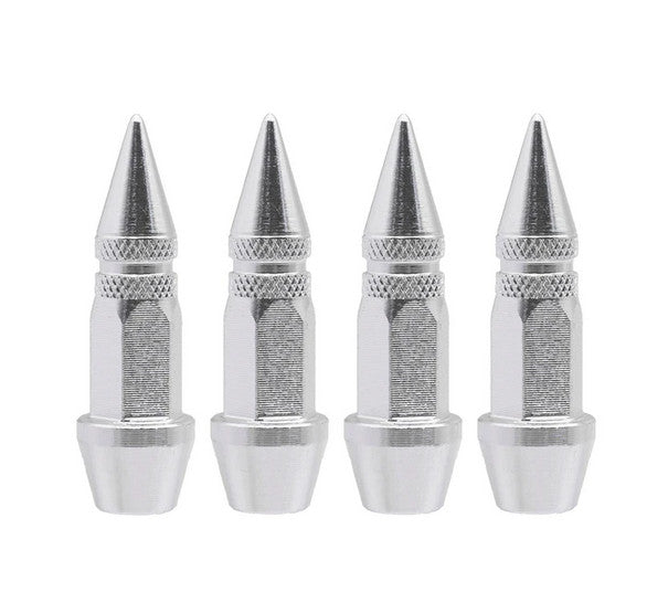 Car Tire Valve Cover Lever Air Dust Cover Dustproof Red For 4 Piece- v