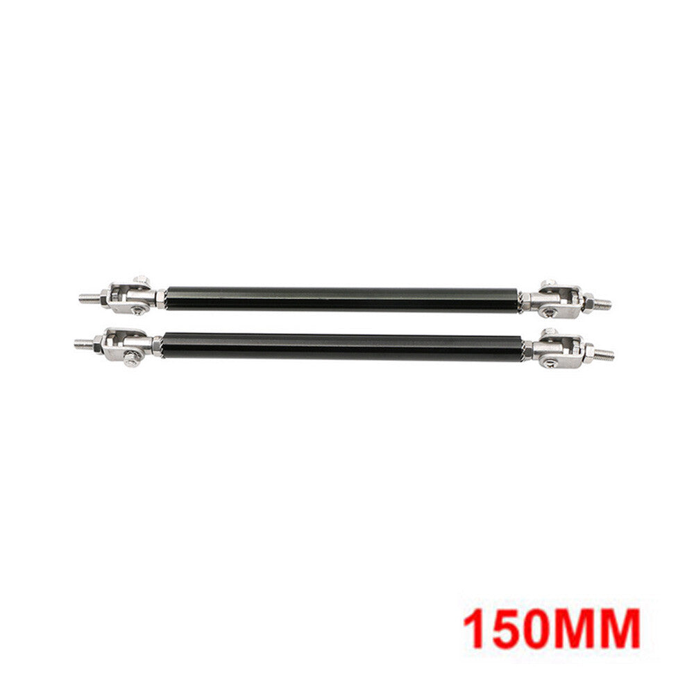 150MM Adjustable Front Bumper Lip Splitter Strut Rod Tie Support Bar for Ford Q