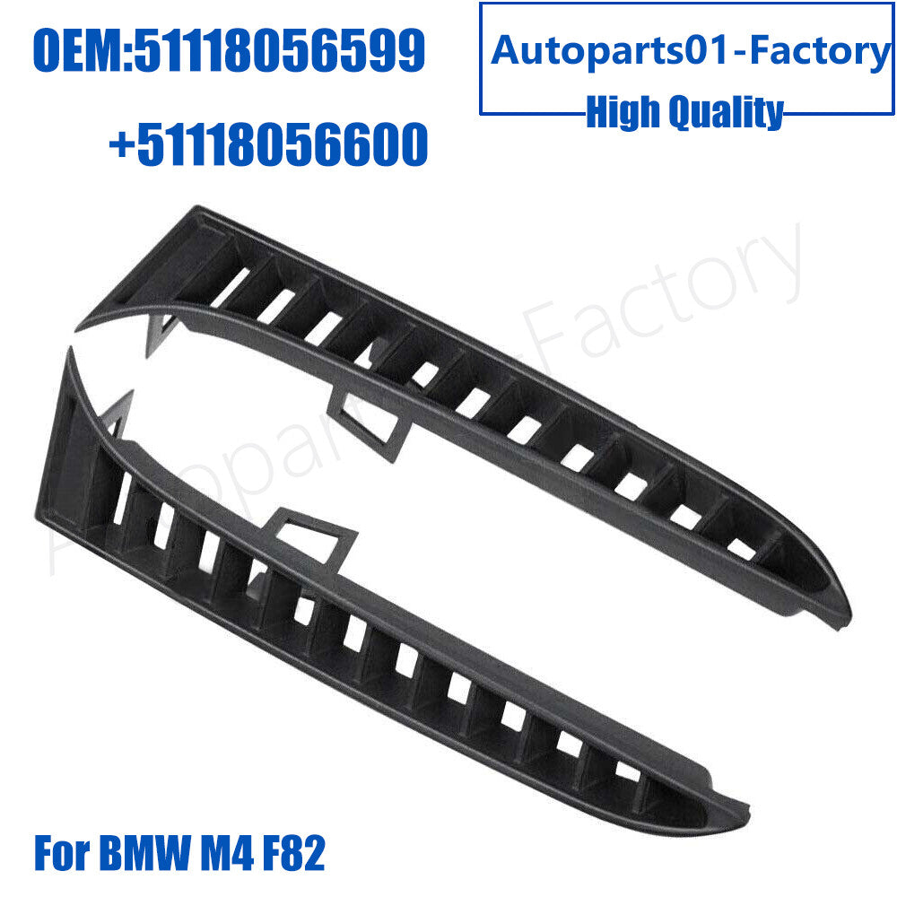 1Pair Front Bumper Left+Right Side Air Inlet Grille for BMW F80 F82 F83 M3 M4