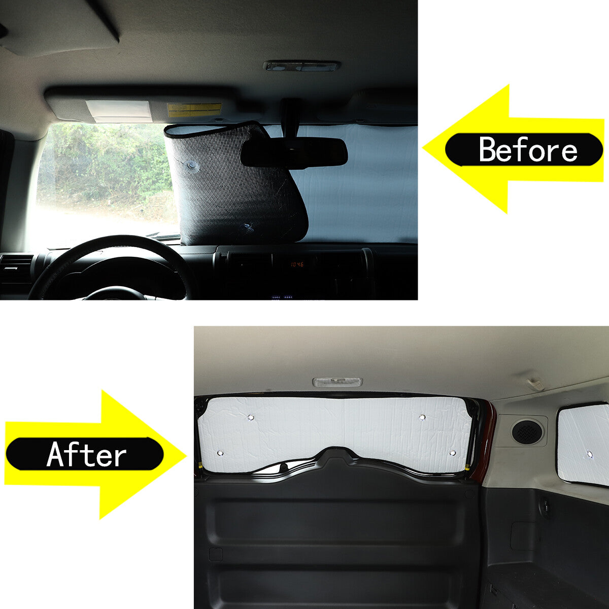 Full window sunshade/shadow visor for FJ Cruiser 07-14- n