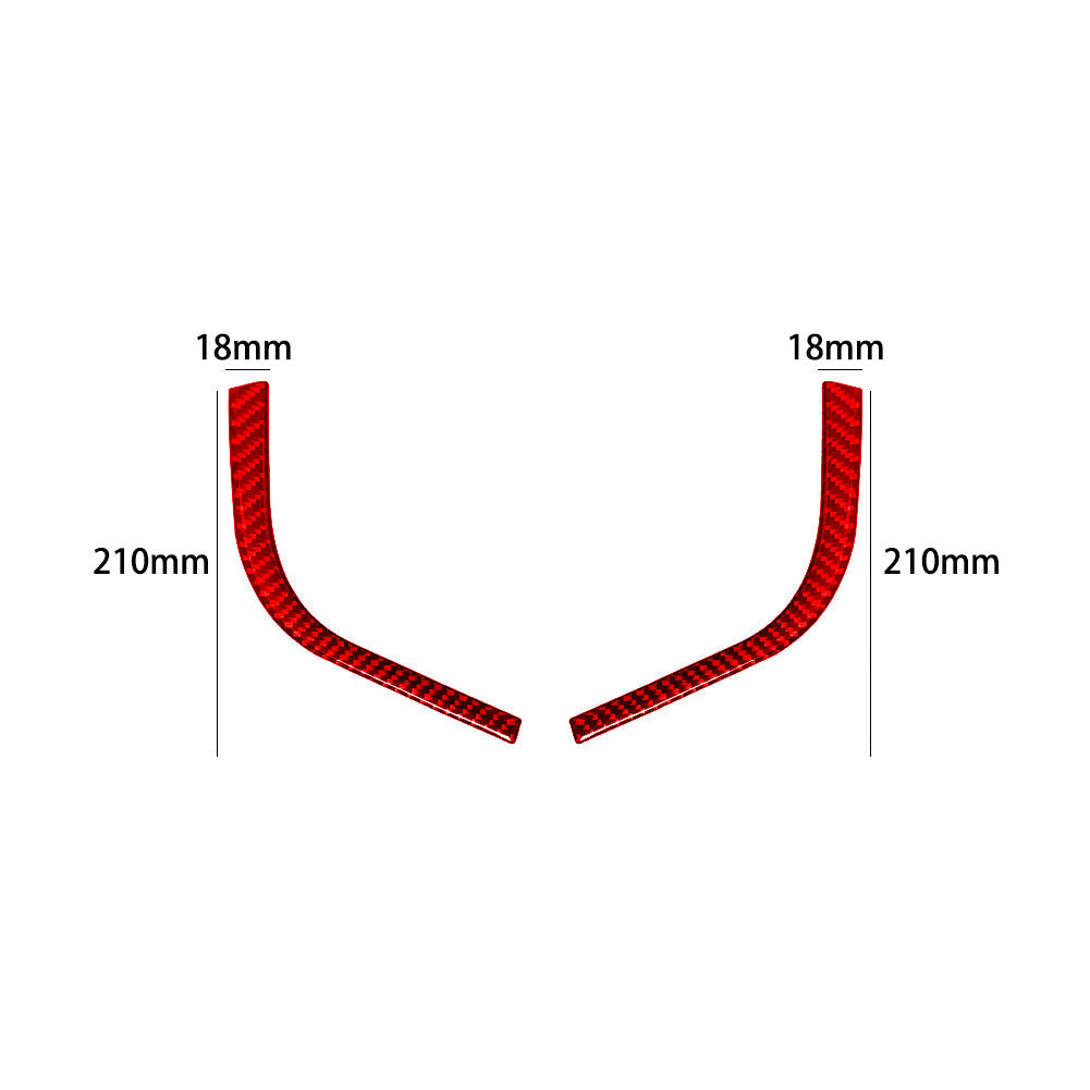 8x Carbon Fiber Interior Dashboard Kit Cover Trim For Tacoma 2016-21 Red v
