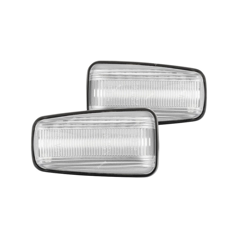 Pair LED Side Marker Indicator Light Repeater Clear Fit for Peugeot 106 806 for Fiat Q